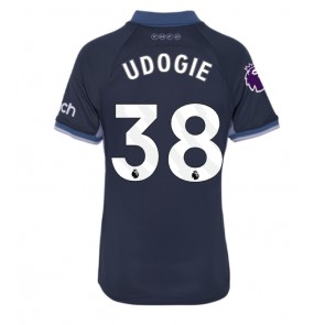 Tottenham Hotspur Destiny Udogie #38 Bortatröja Dam 2023-24 Kortärmad